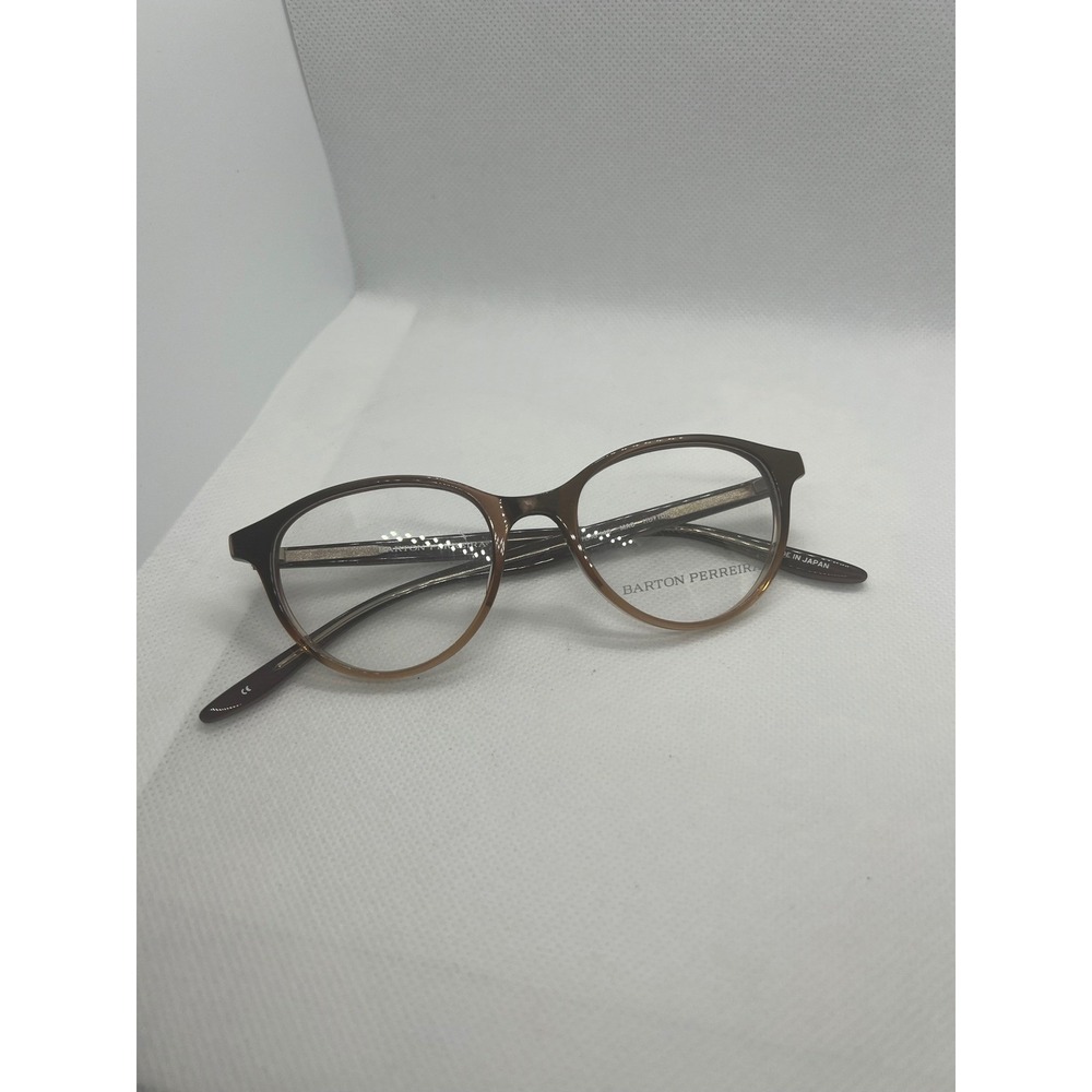 Barton Perreira Mao Hutton Eyeglasses Frames Designer Glasses Brown Gold